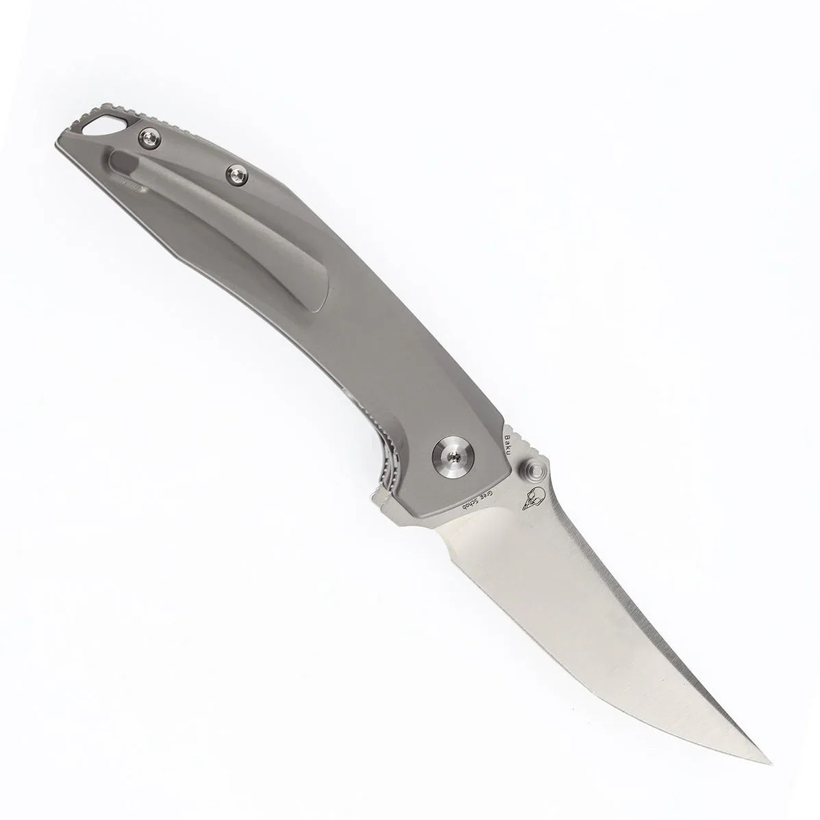 Kansept Baku K1056A8 – Titanium & Timascus Inlay, 3.2" CPM-S35VN Blade, Sparrow Knife Co. Design