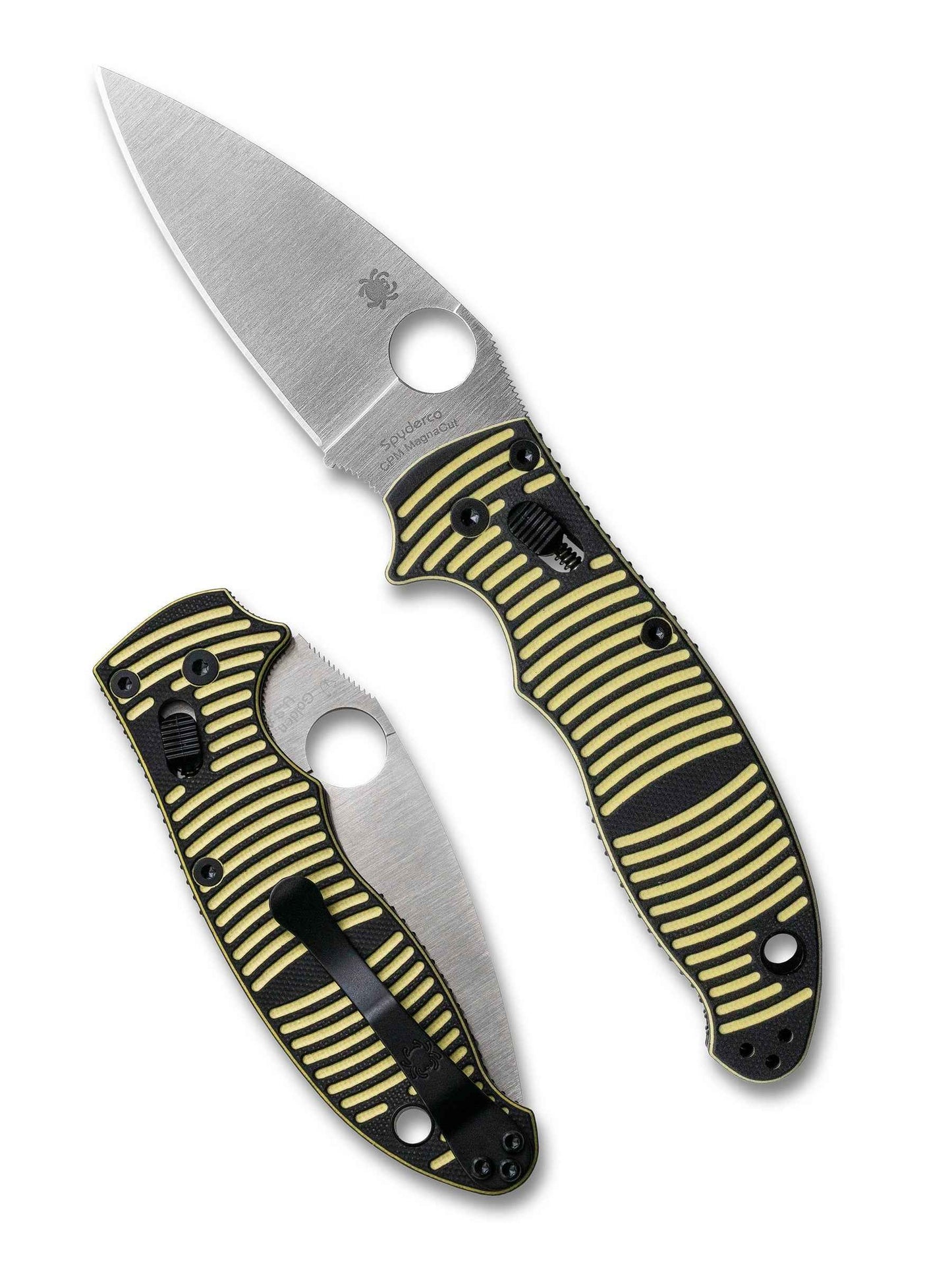 Spyderco Manix 2 Salt C101GBKYLMCP2 – 3.37" CPM MagnaCut - Black and Yellow Handle