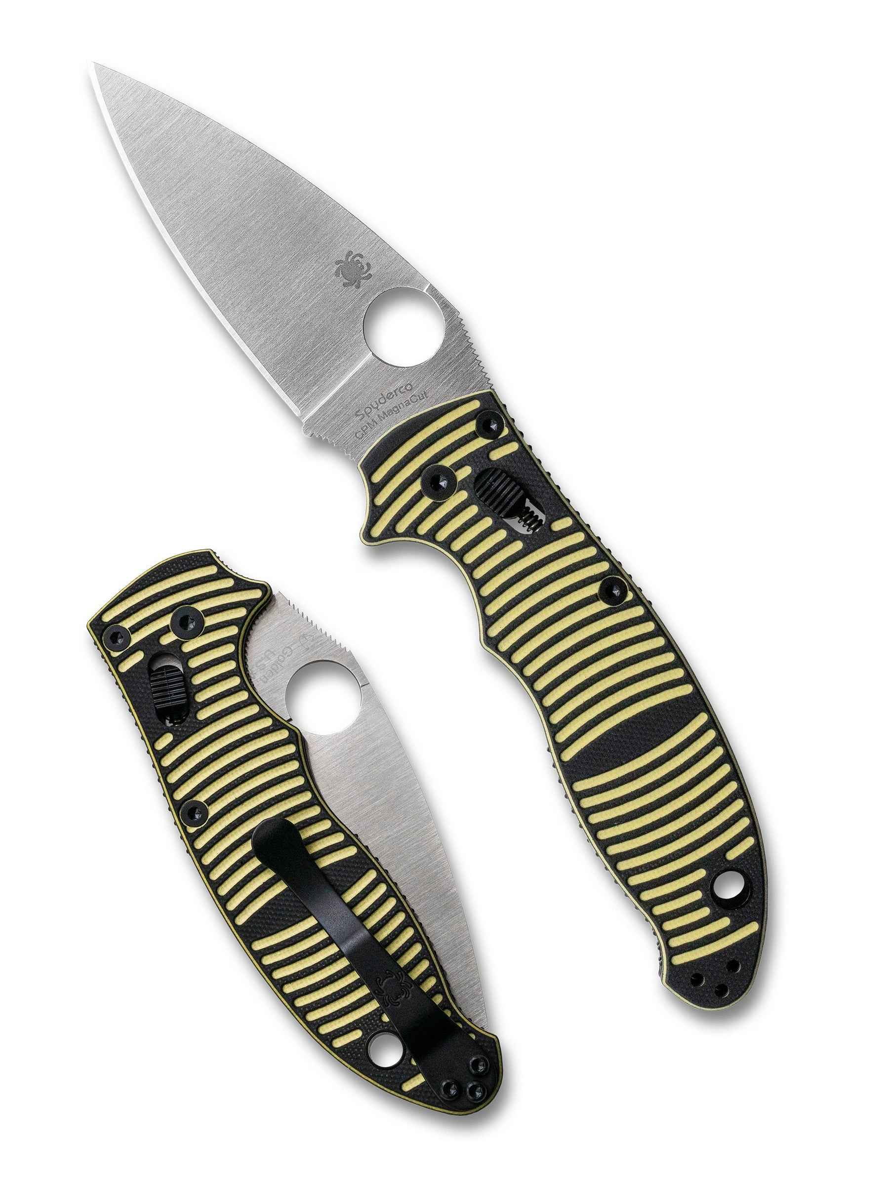 Spyderco Manix 2 Salt C101GBKYLMCP2 – 3.37" CPM MagnaCut - Black and Yellow Handle