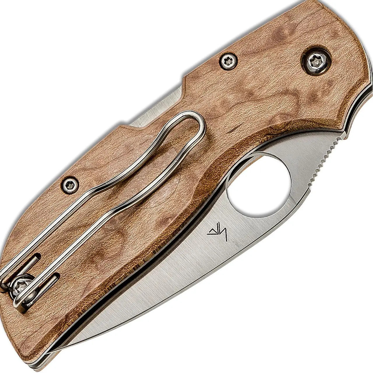 Spyderco Chaparral SLIPIT 2.77" Satin CTS-XHP Birdseye Maple Handles - C152NLWDP