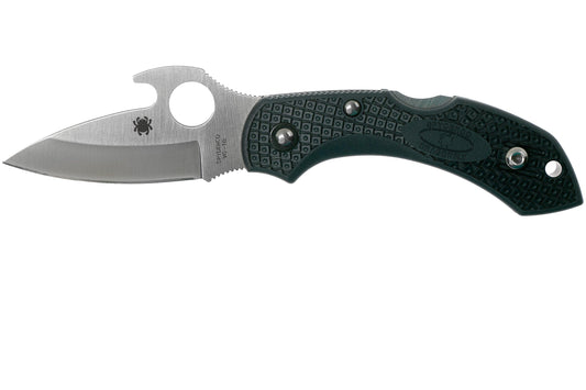 Spyderco Dragonfly 2 Emerson Opener – 2.28" VG-10 Satin Blade, Gray FRN Handles – C28GYW2