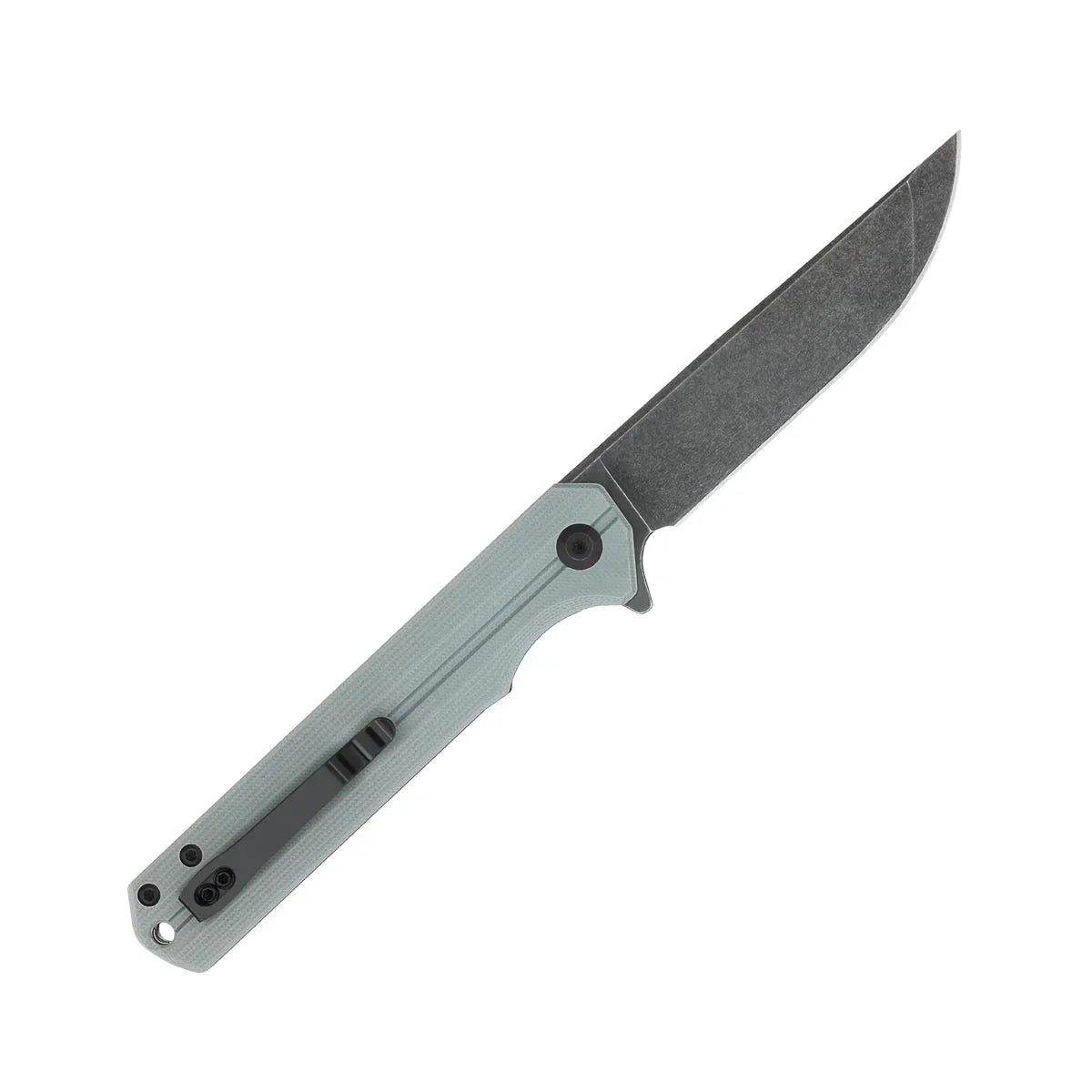 CobraTec Knives Streamline 3.5" D2 Stonewash Blade Grey G-10 Scales CTGRYG10SL
