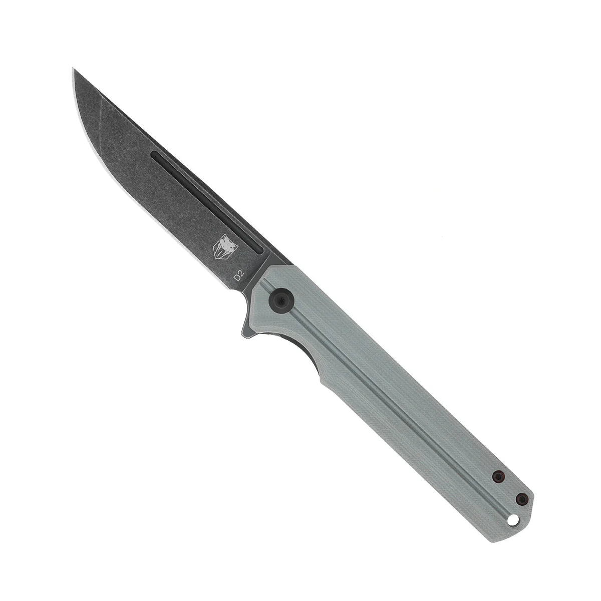 CobraTec Knives Streamline 3.5" D2 Stonewash Blade Grey G-10 Scales CTGRYG10SL