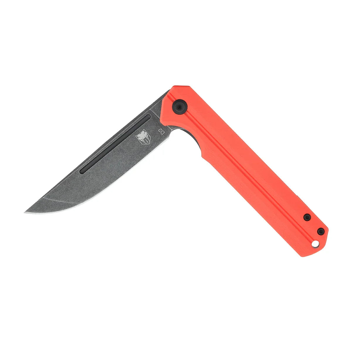 CobraTec Knives Streamline 3.5" D2 Black Stonewash Blade Red G-10 Handles CTREDG10SL