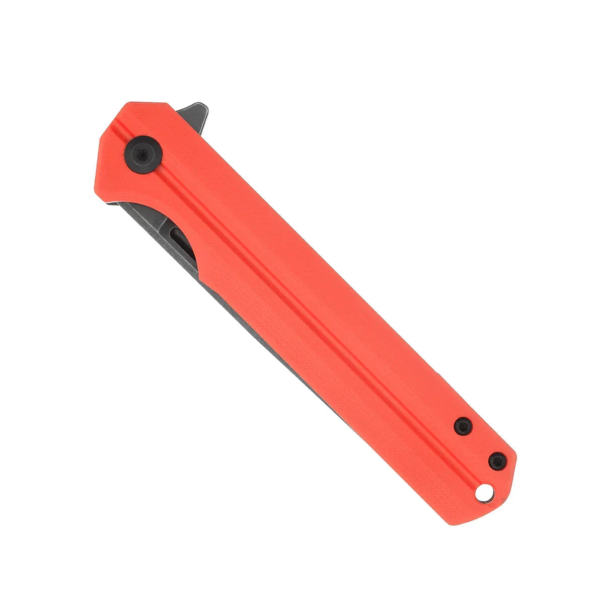 CobraTec Knives Streamline 3.5" D2 Black Stonewash Blade Red G-10 Handles CTREDG10SL