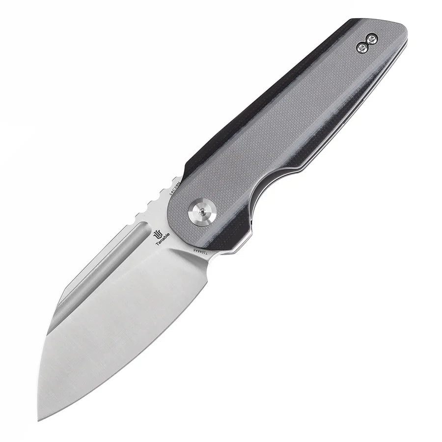 Tenable Rafe L T1048A6 – 3.19" Satin 14C28N Blade, Light Sand & Black G10 Handle with Liner Lock