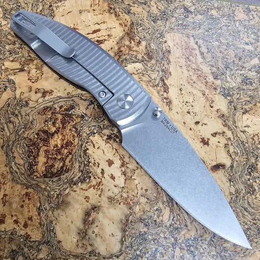 TRM Neutron 2 Frame-Lock Folding Knife 3" MagnaCut Blade – Forrest Green G10 & Titanium Frame