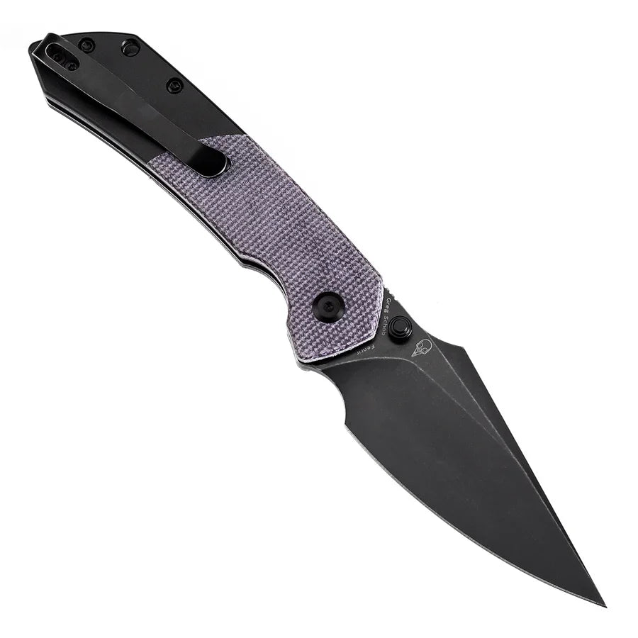 Tenable Fenrir T1034S5 open position showing blackwash 14C28N harpoon blade