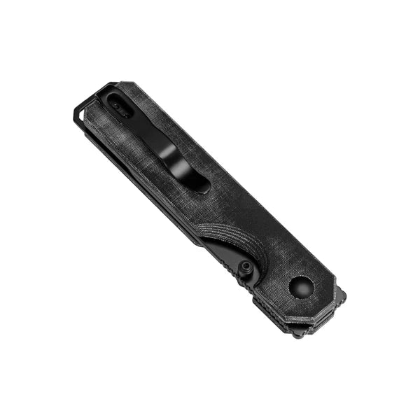 Kizer KUH Gentleman Pocket Knife 3.19in Black 154cm Blade Black Micarta Handles