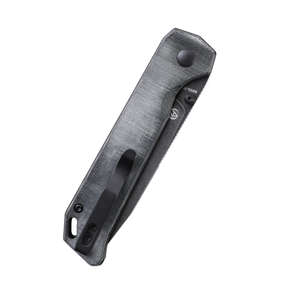 Kizer Begleiter 2 Micarta Grey V4458.2BC2 (3.39" Black Stonewash)