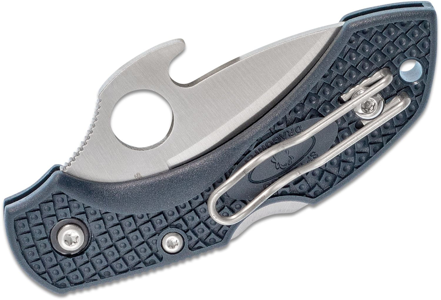Spyderco Dragonfly 2 Emerson Opener – 2.28" VG-10 Satin Blade, Gray FRN Handles – C28GYW2