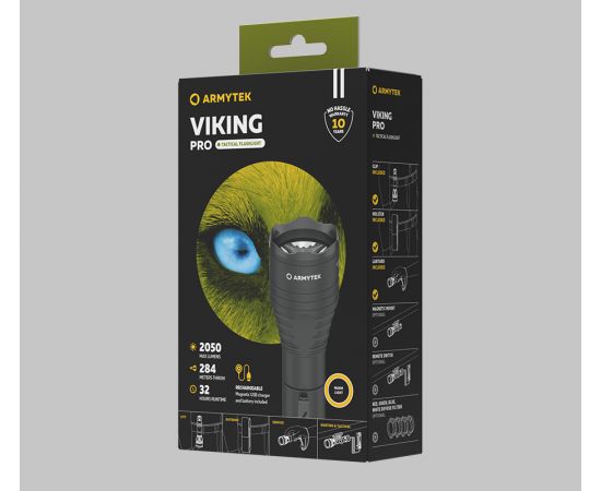 Armytek Viking Pro Magnet USB / XHP50.2 Warm / 2050 lm / 11Â°:40Â° / 1x18650 (incl.)