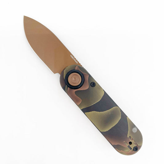 Vosteed Corgi V Vanchor Lock 2.36" 14C28N Copper Dune Blade Raffir Noble Handles