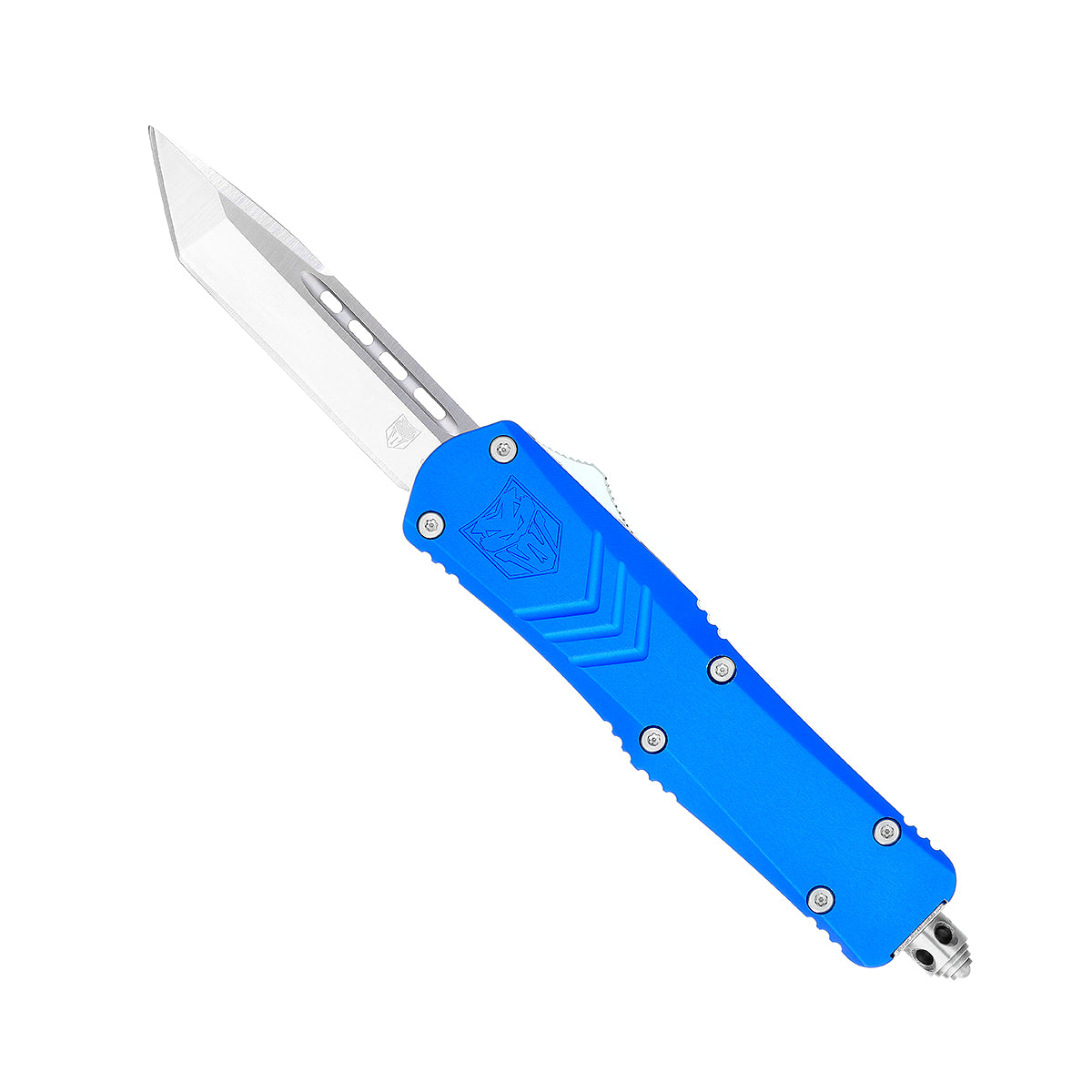 CobraTec FS-X Small Blue OTF Knife - D2 Steel 2.5in Tanto Blade