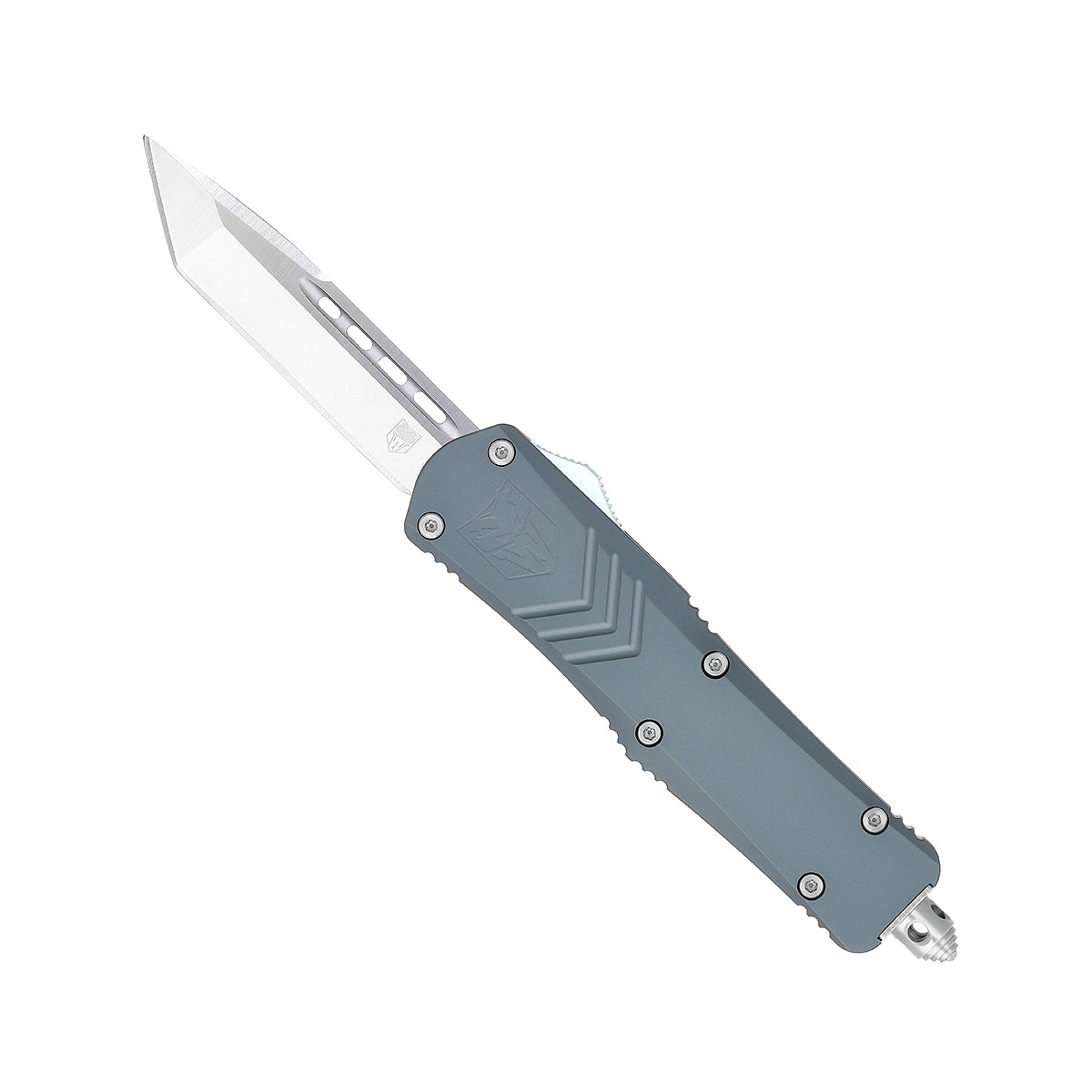 CobraTec FS-X Small Gray OTF Knife - D2 Steel 2.5in Tanto Blade