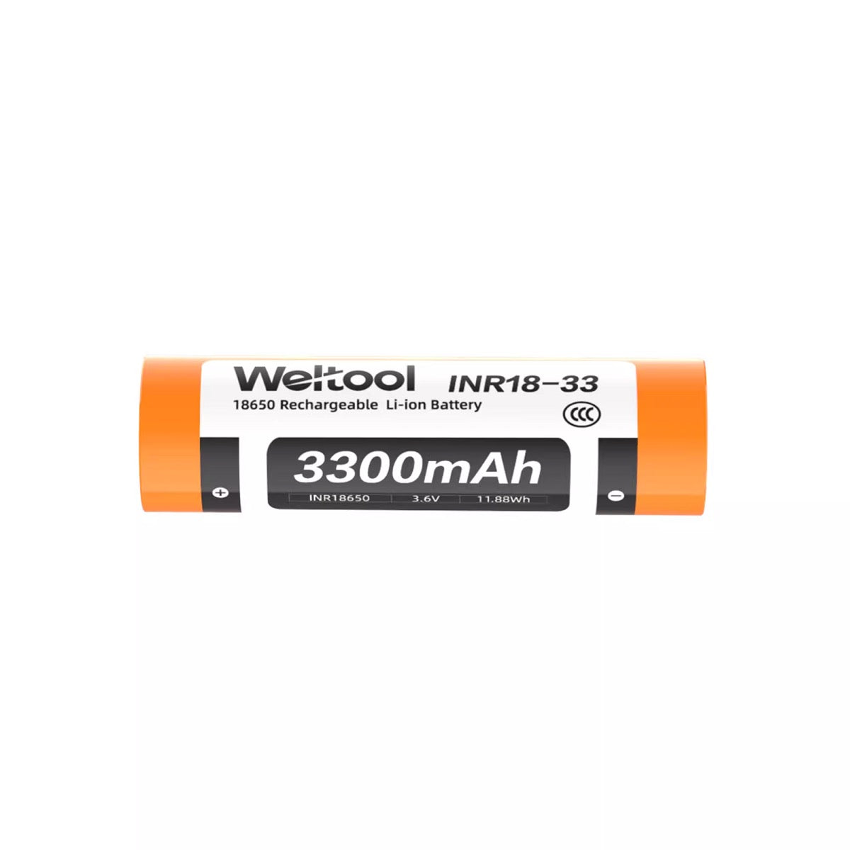 Weltool INR18-33 (INR18-33) 3300mAh 18650 Li-ion battery for F11R flashlight