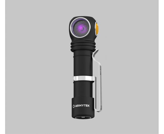 Armytek Wizard C2 WUV / White & Ultraviolet / 1100 lm & 1595 mW (400 nm) / TIR 70Â°:120Â° / 
1x18650 (incl.)