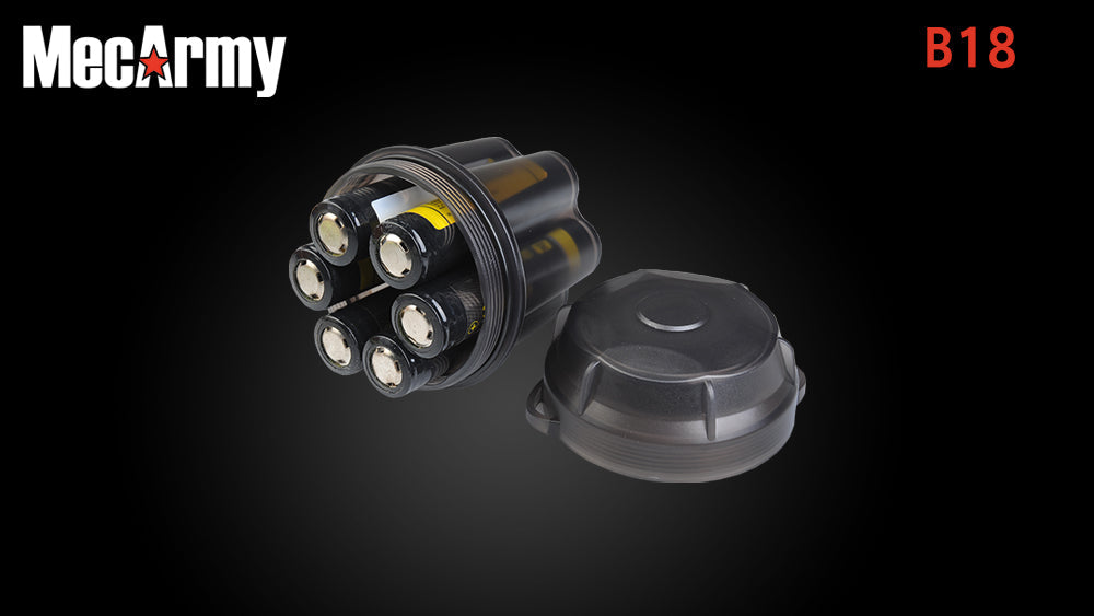 MecArmy B12 - 6 x 16340 Battery Case