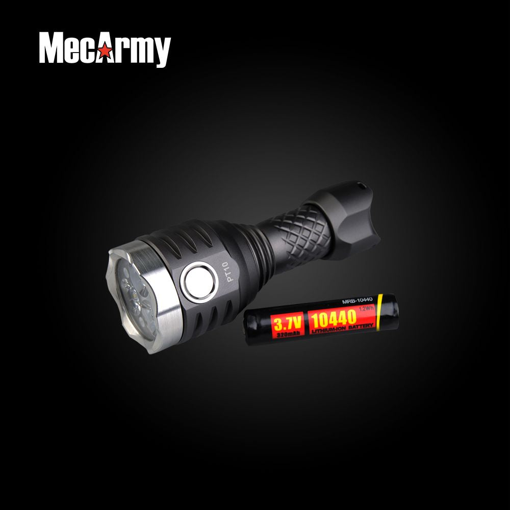 MecArmy PT10 10440 3 x CREE XP-G2 800 Lumen LED Flashlight