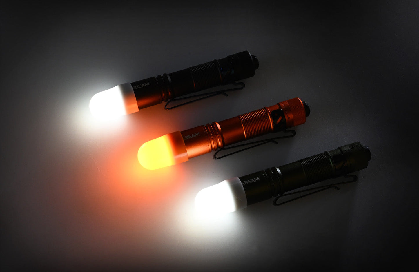 Acebeam ASD-01 Soft Diffuser 2-Pack – Orange & White for Pokelit AA, 2AA & Rider RX