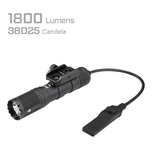 Acebeam G15 Rail-Mounted Flashlight – 1800 Lumens, USB-C, 18650 Battery