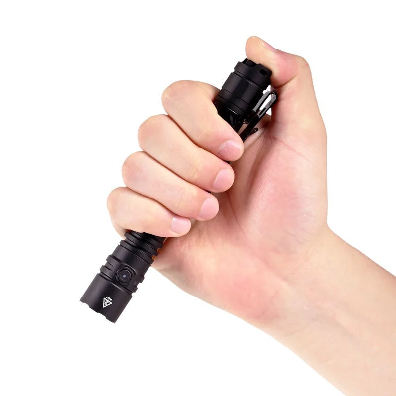 Acebeam TAC 2AA Black TAC2AA-Black EDC pocket carry with two-way clip