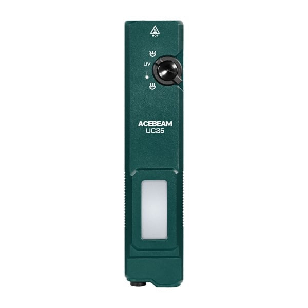 Acebeam – UC25-TEAL – 3,100 Lumen Multi-Light Tactical EDC Flashlight (White / Green / UV / High CRI)