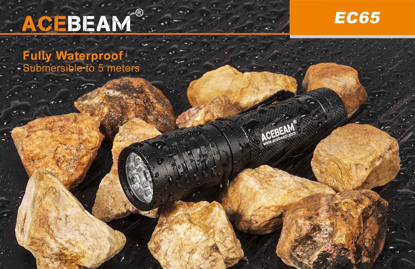 Acebeam EC65 4,000 Lumen USB-C Rechargeable Flashlight XHP 35 Hi LED