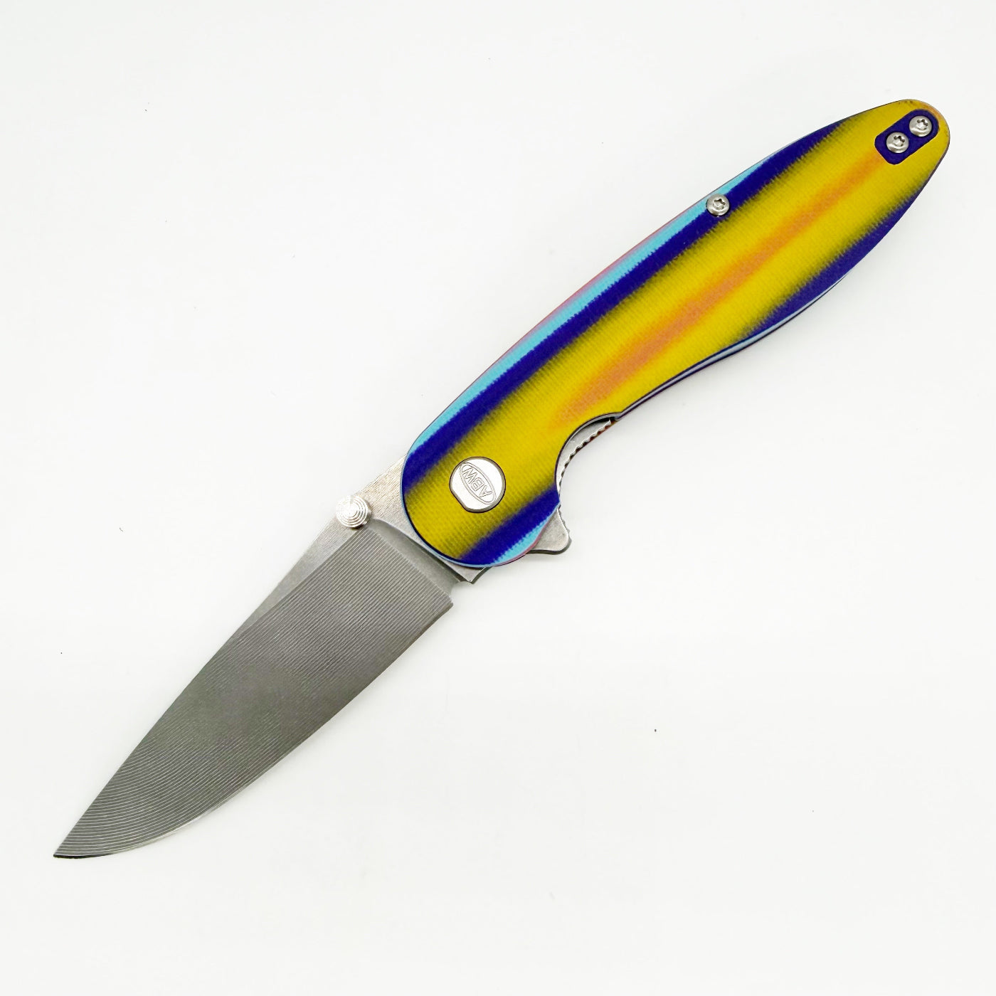 American Blade Works Model 1 V7 Multicolor G10 Handle Knife – 3.25" MagnaCut USA Made