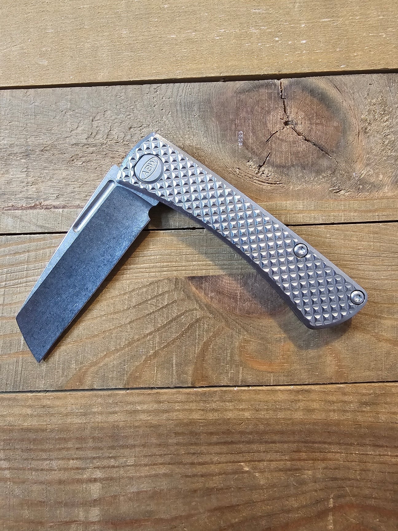 American Blade Works Slip Joint 45° Pattern Folding Knife – 2.25" MagnaCut Titanium USA Made