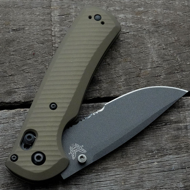 AWT Benchmade Redoubt Scales Archon Series Contoured Anodized Flat Dark Earth Aluminum Handles