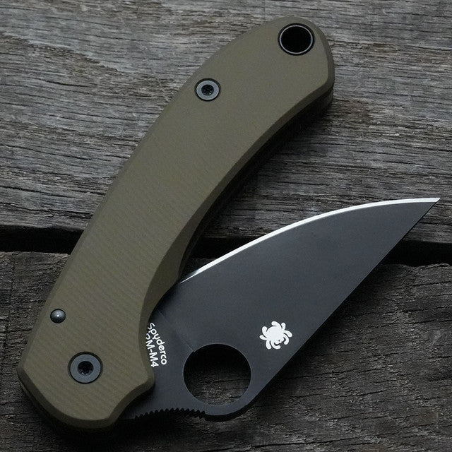 AWT Spyderco Para 3 Skinny Scales Agent Series Clip Side Liner Delete Anodized Flat Dark Earth Aluminum Handles