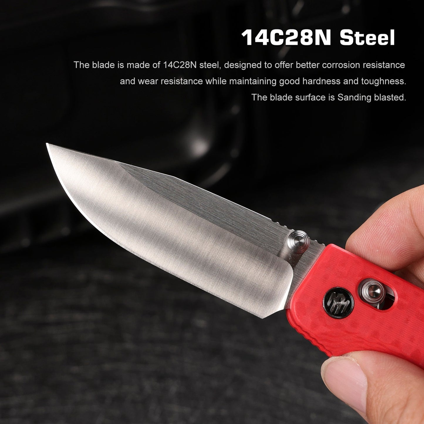 Remette RT-Aurora AURA-G4 closed view showing red G10 handle