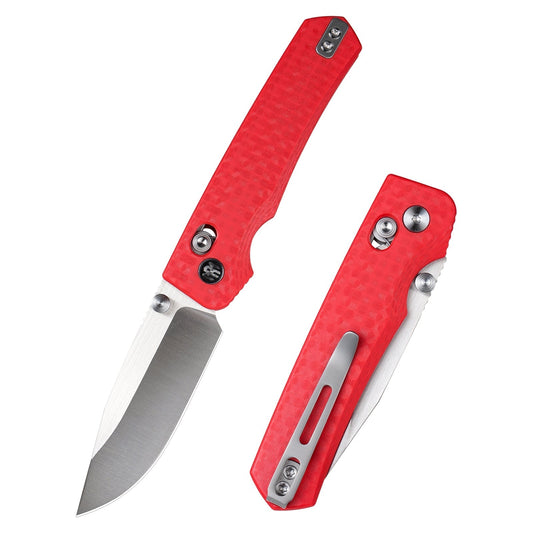 Remette RT-Aurora AURA-G4 front view – 2.75" satin 14C28N drop point folding knife
