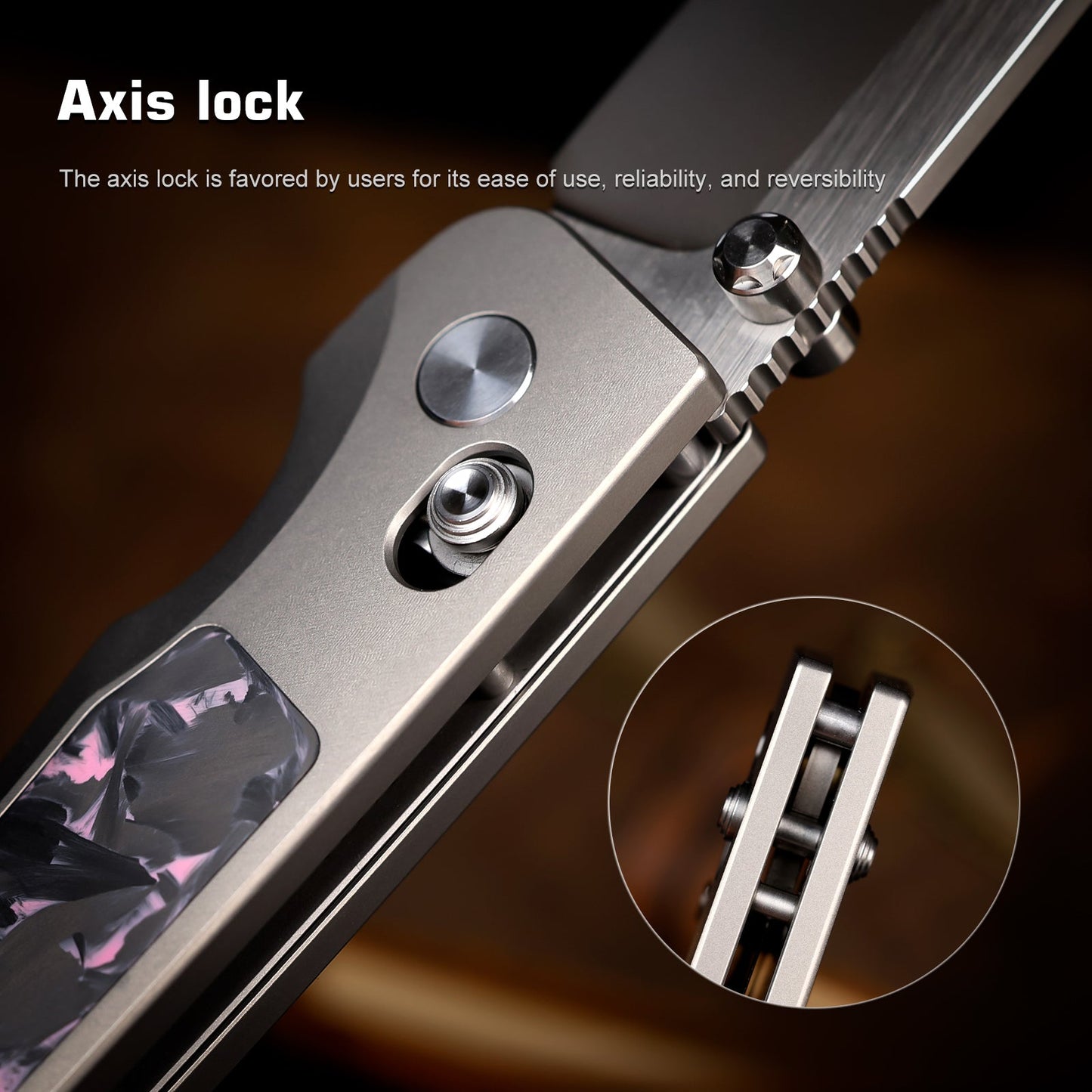Remette RT-Aurora AURA-P blade detail – satin M390 drop point