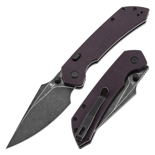 Tenable Fenrir B1034H1 front view – 3.4" Blackwash Nitro-V harpoon folding knife