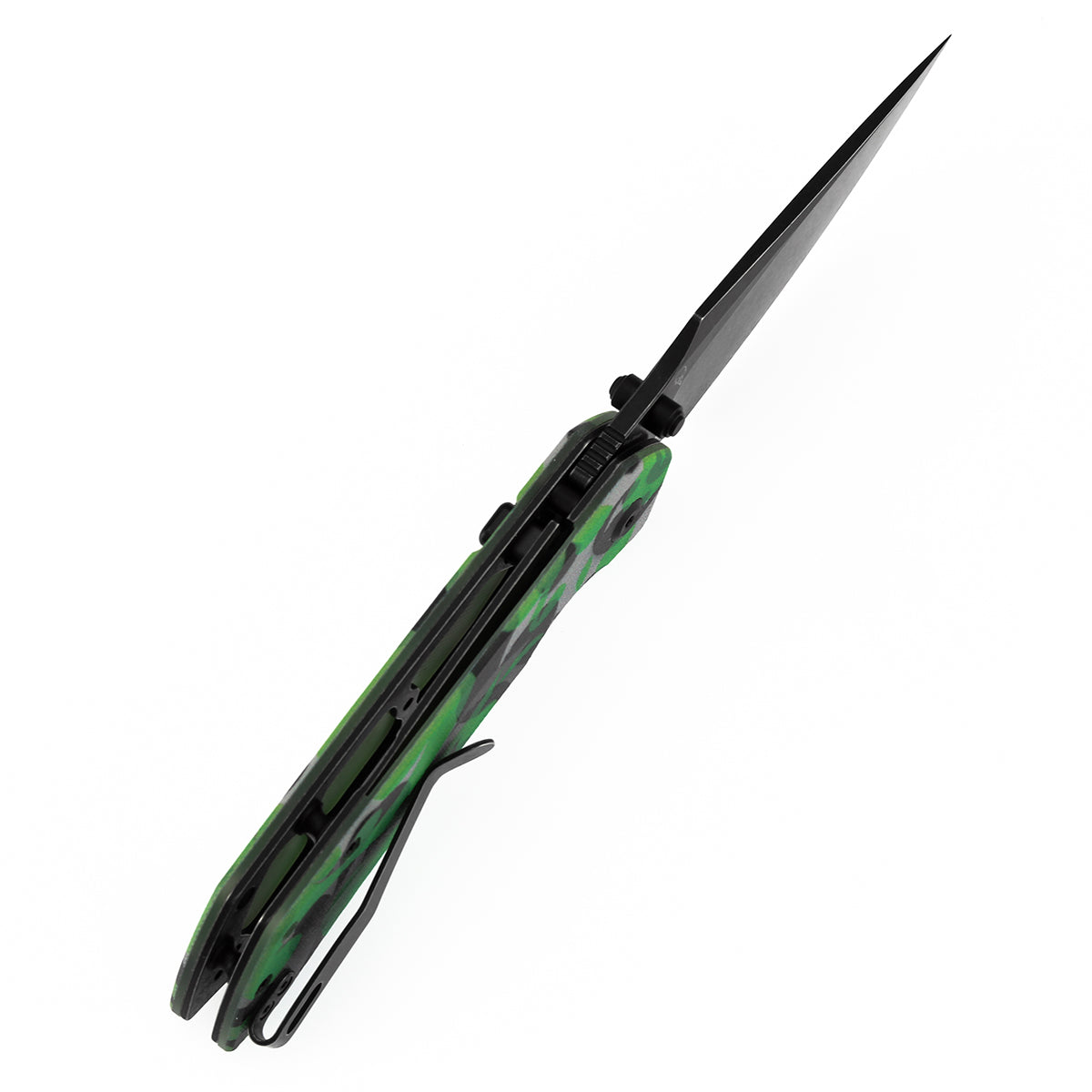 Tenable Fenrir B1034H13 Jade G10 green camouflage handle scales
