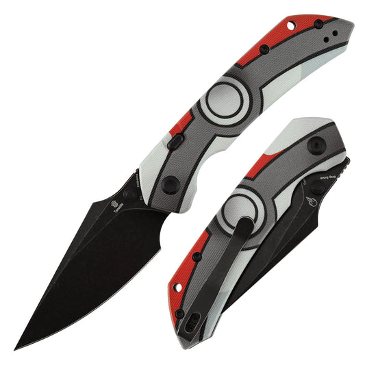 Tenable Fenrir B1034H16 front view – 3.4" Blackwash D2 harpoon folding knife