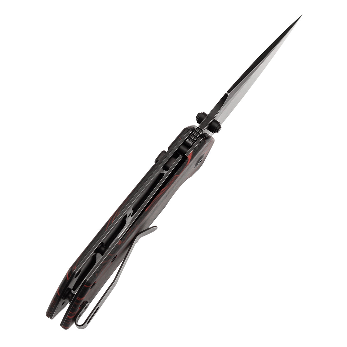 Tenable Fenrir B1034H2 Black & Red G-mascus handle scales