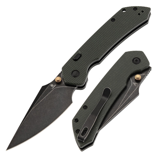 Tenable Fenrir B1034H4 front view – 3.4" Blackwash Nitro-V harpoon folding knife