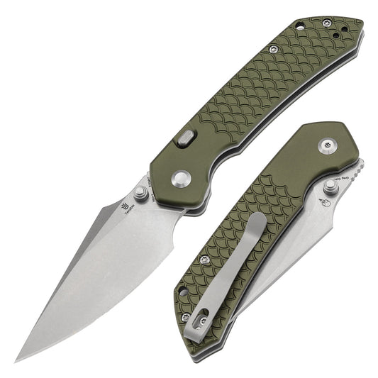 Tenable Fenrir B1034H7 front view – 3.4" Stonewashed Nitro-V harpoon folding knife