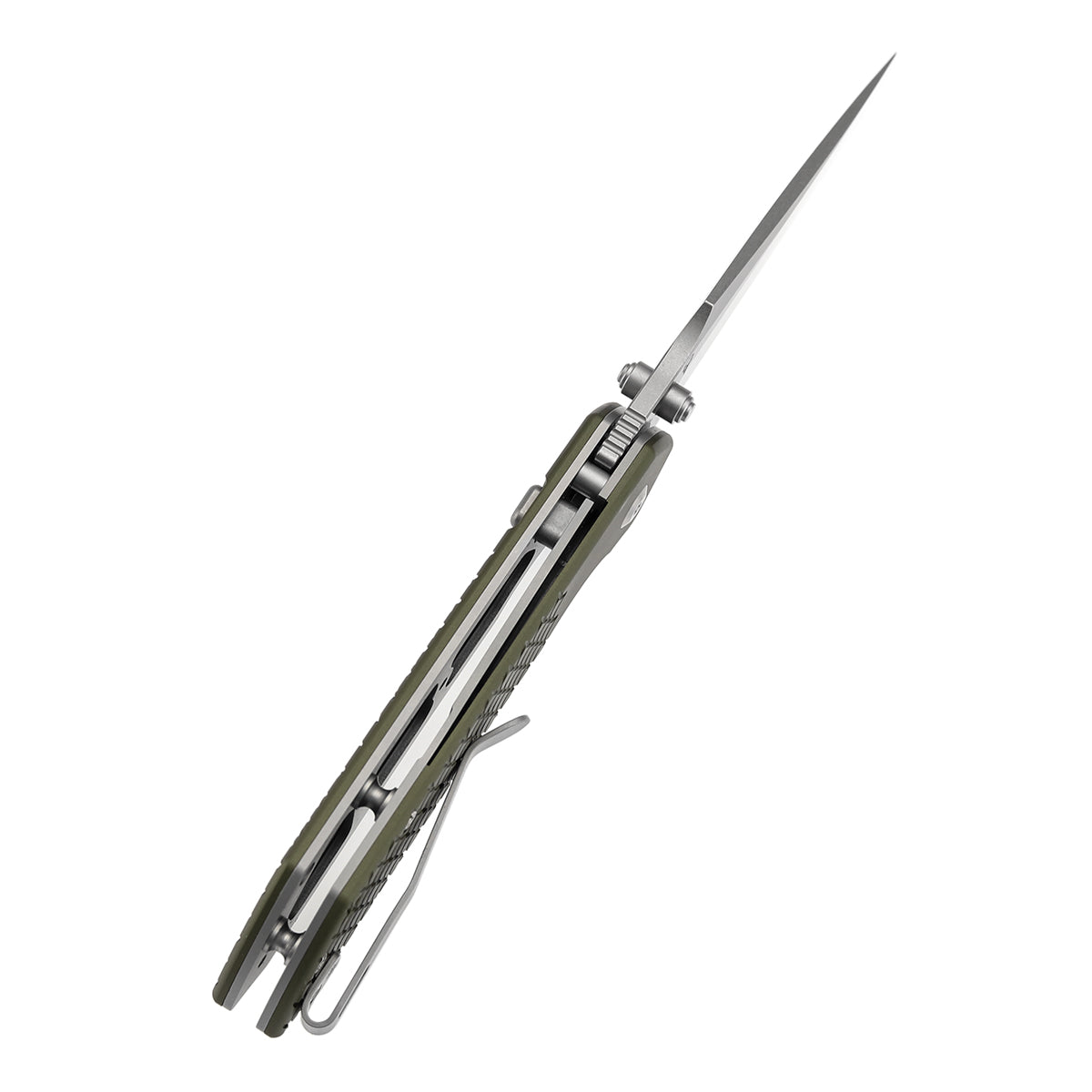 Tenable Fenrir B1034H7 green anodized aluminum handle scales