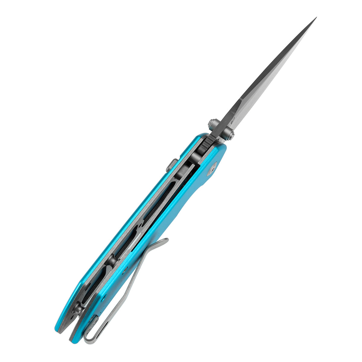 Tenable Fenrir B1034H8 blue anodized aluminum handle scales