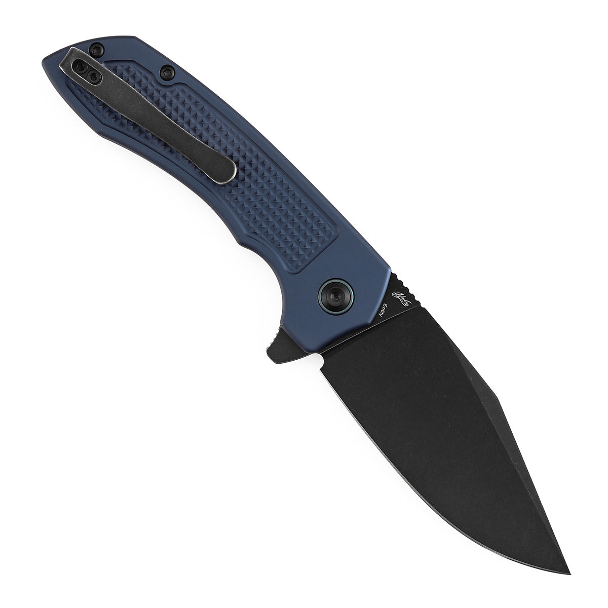 Tenable Entity B1036F5 open position showing 14C28N drop point blade