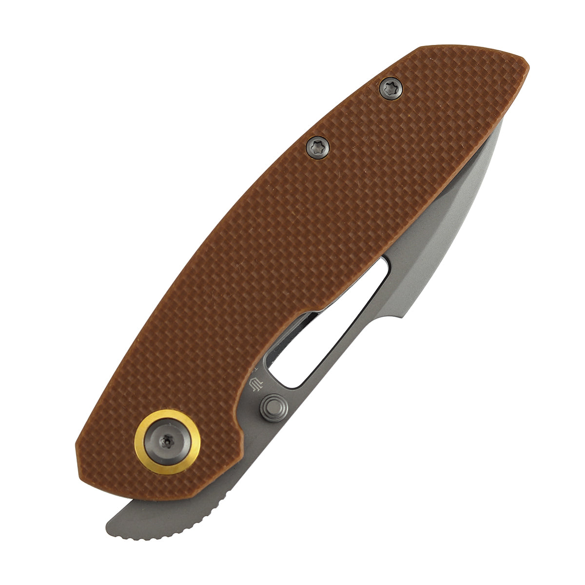 Tenable Link B1068A2 blade detail – Gray TiCn 14C28N harpoon