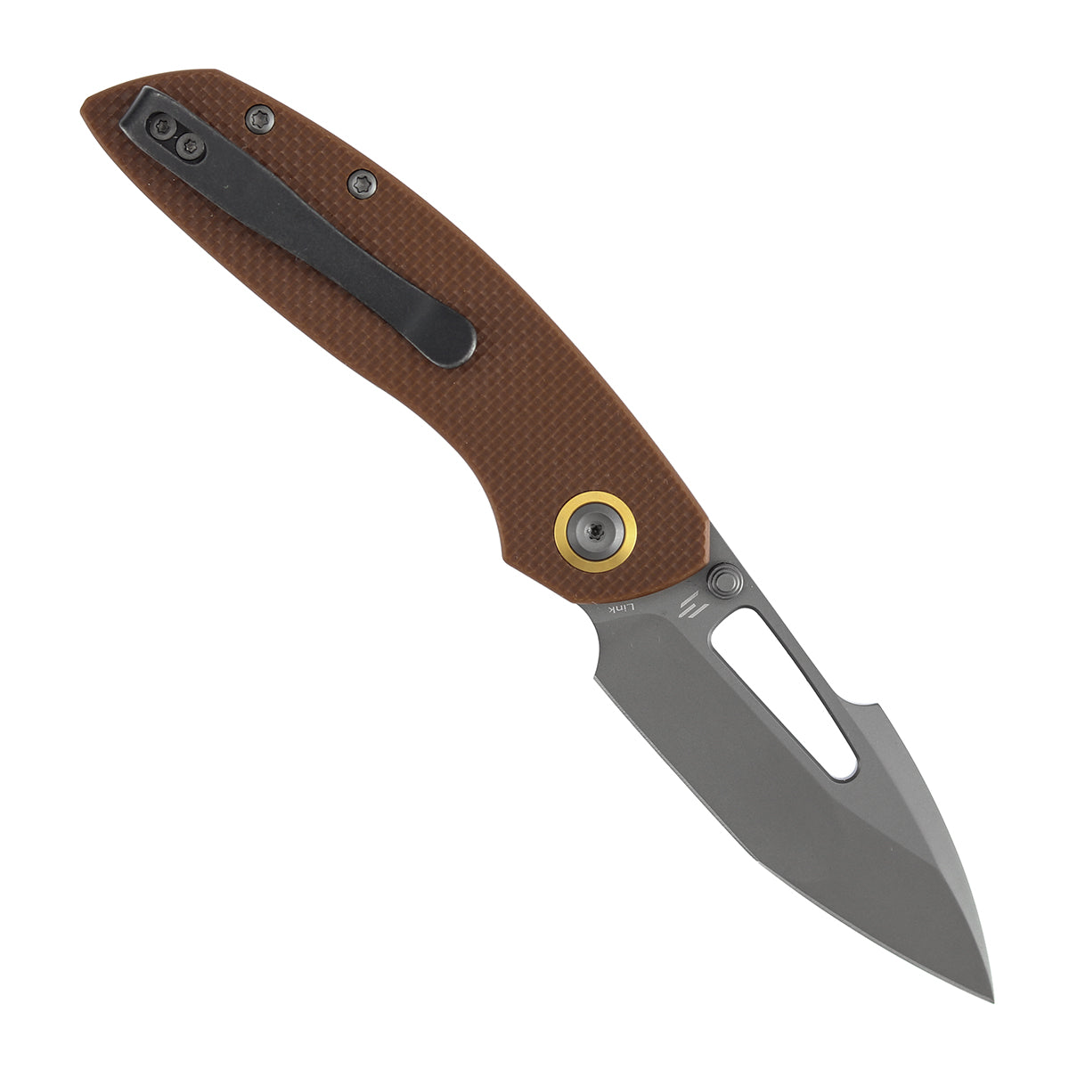 Tenable Link B1068A2 open position showing Gray TiCn harpoon blade