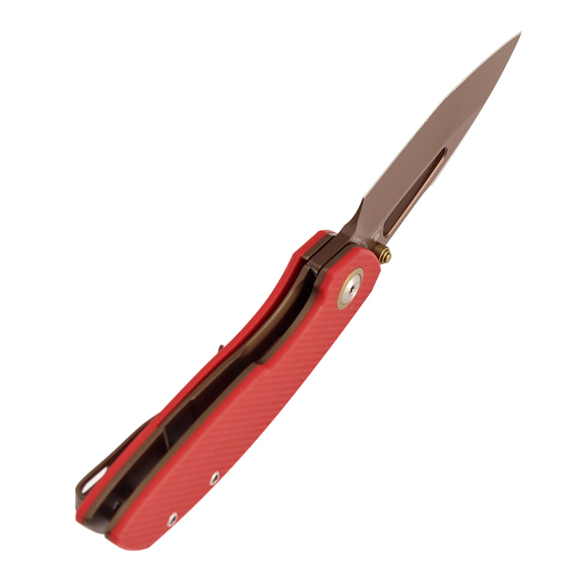 Tenable Link B1068A3 blade detail – rose gold 14C28N harpoon