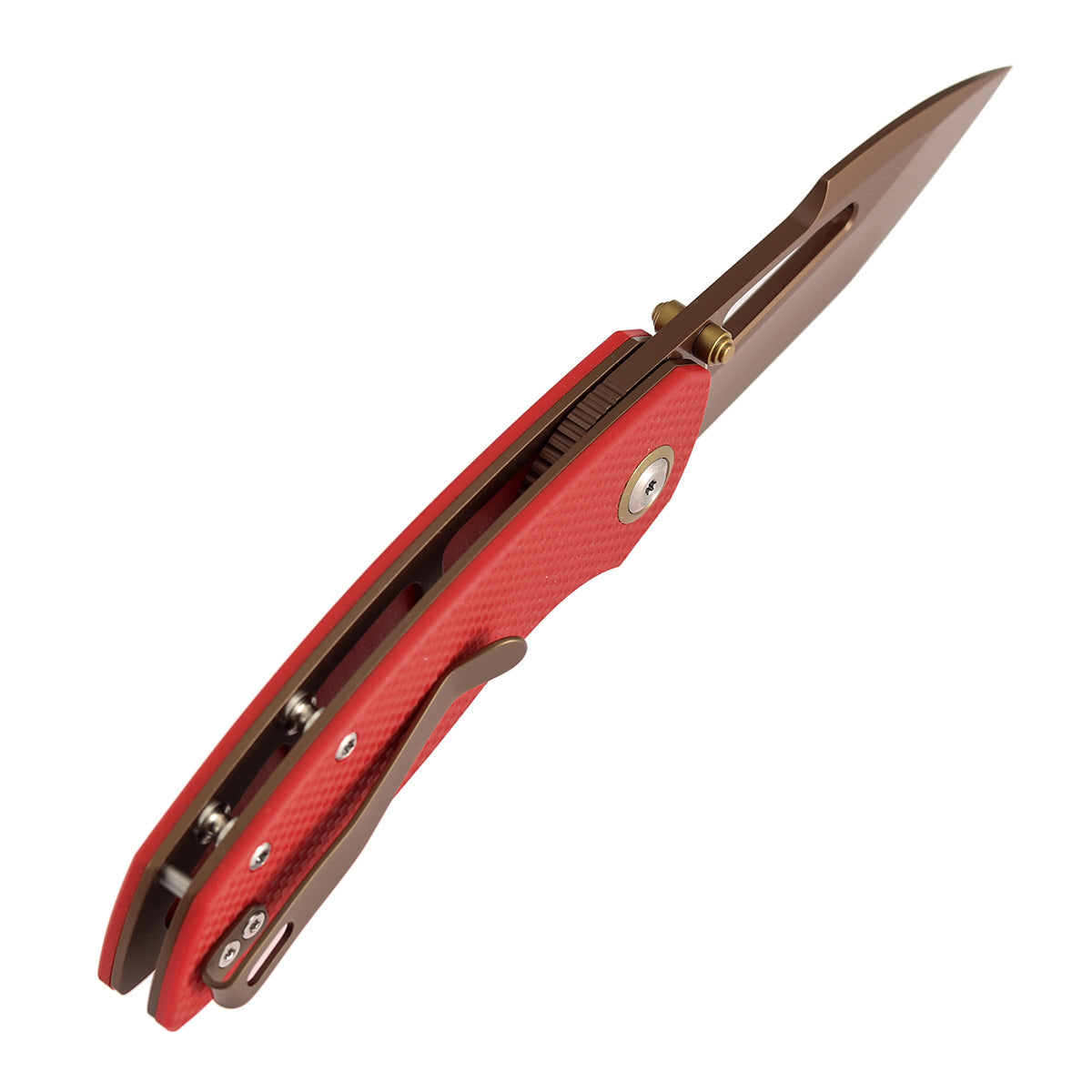 Tenable Link B1068A3 red G10 handle scales