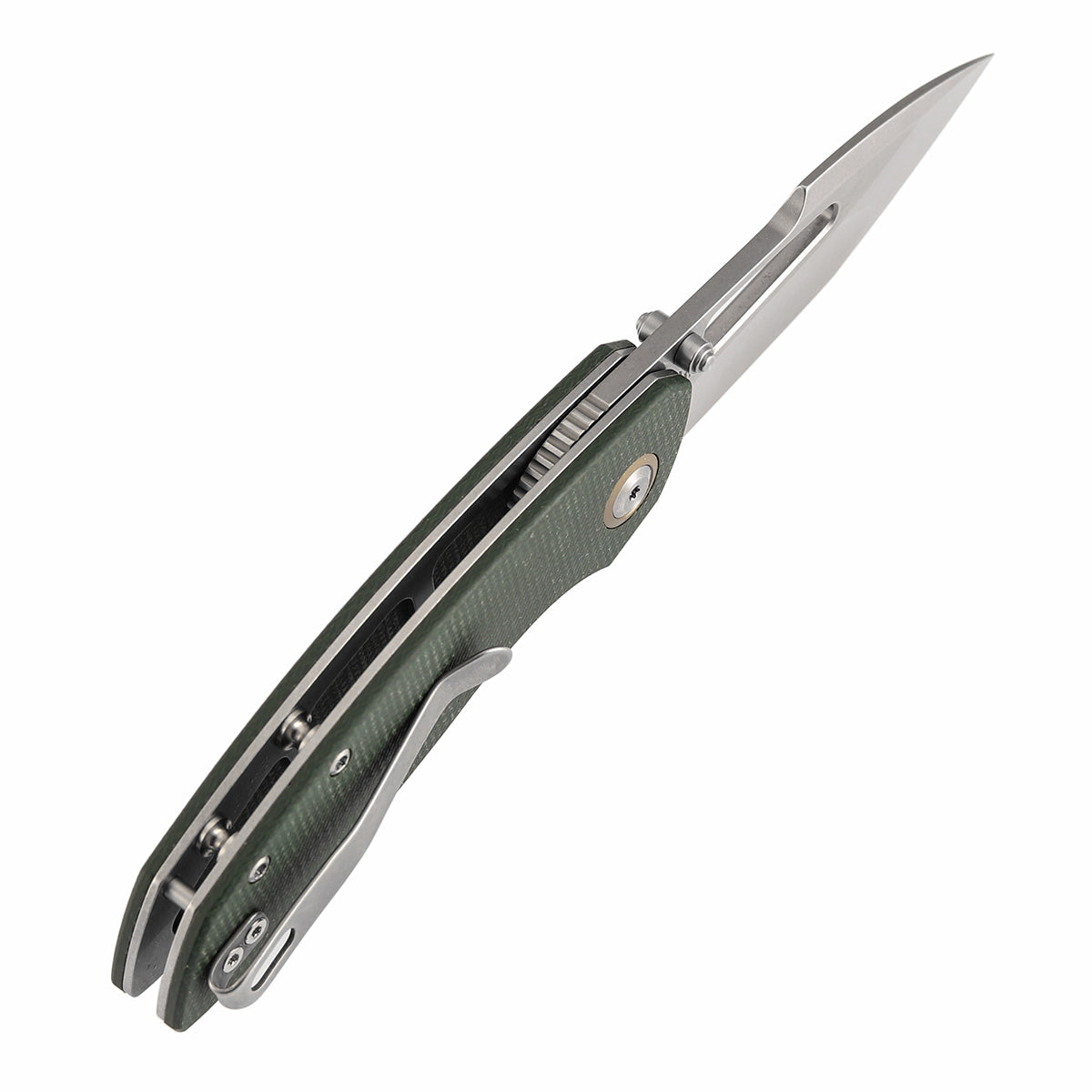 Tenable Link B1068A5 green Micarta handle scales