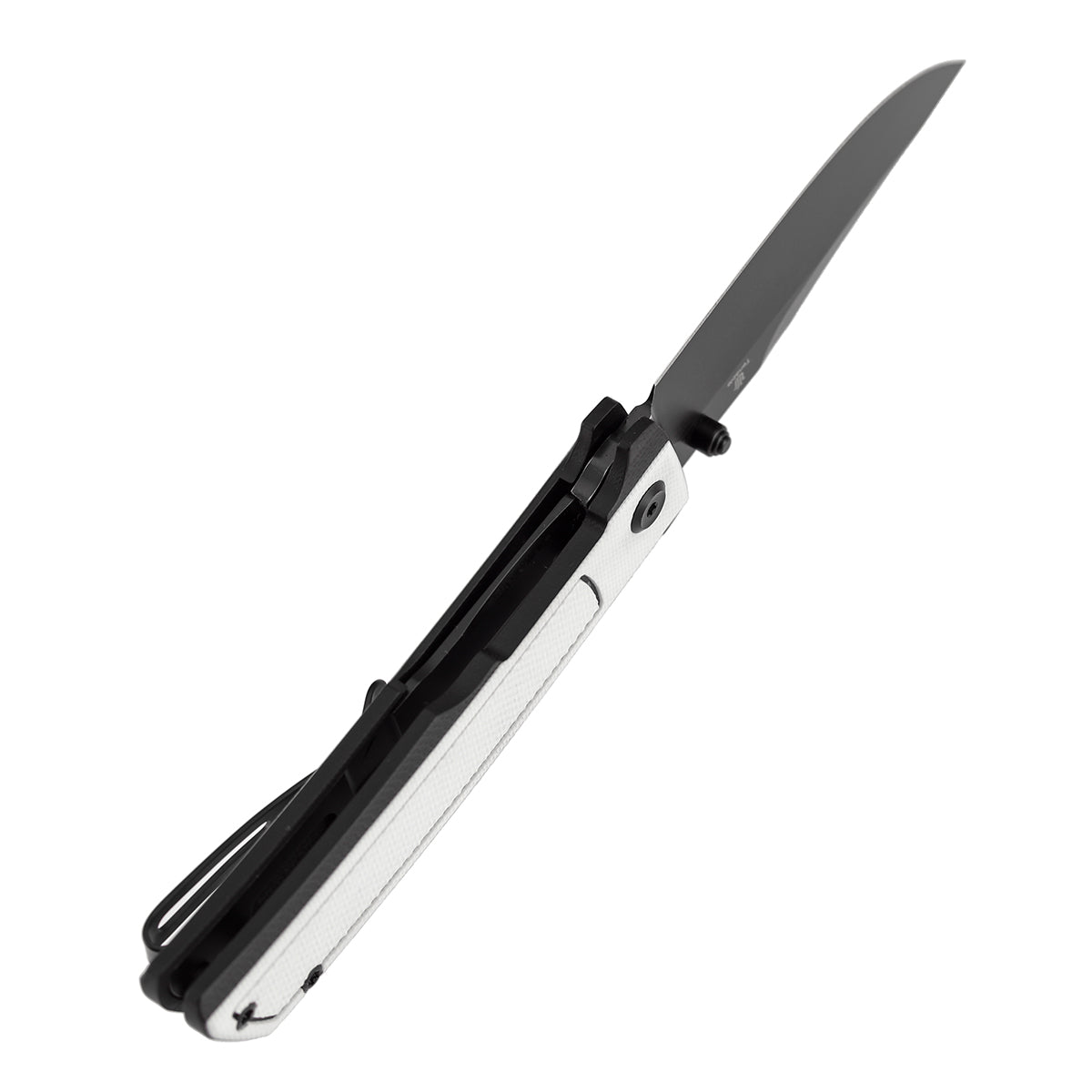 Tenable Bison B2108A1 blade detail – Blackwash Nitro-V clip point